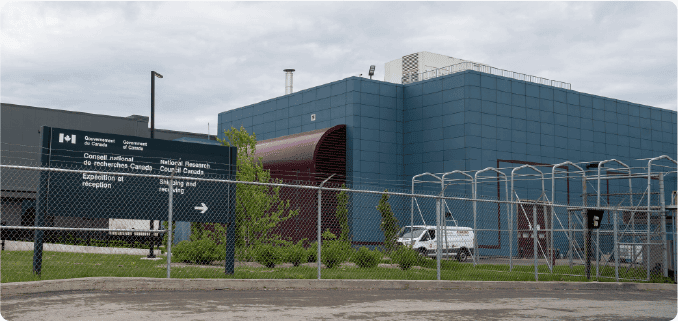 Original NRC bio-manufacturing site on Royalmount in Montreal Quebec.